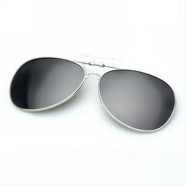 Polarized Lens Clip-On Sunglasses Metal Flip-Up Frame