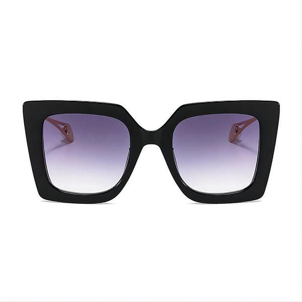Large Square Women's Sunglasses with Pearl Effect Detail