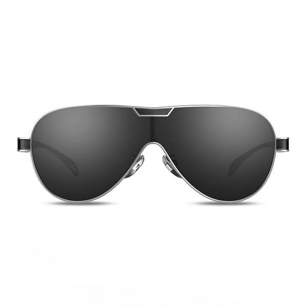 Men's Polarized Shield Sunglasses Metallic Frame