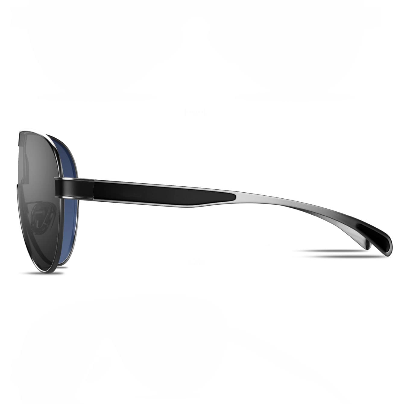 Men's Polarized Shield Sunglasses Metallic Frame